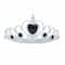 Adult Silver Plastic Costume Tiara with Gem